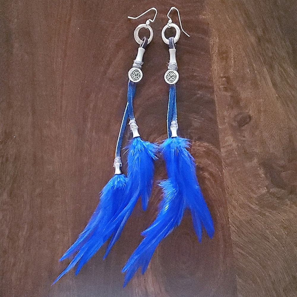 Feather earrings